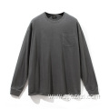 Spring Pocket Bottom Shirt Long Sleeve T-Shirt